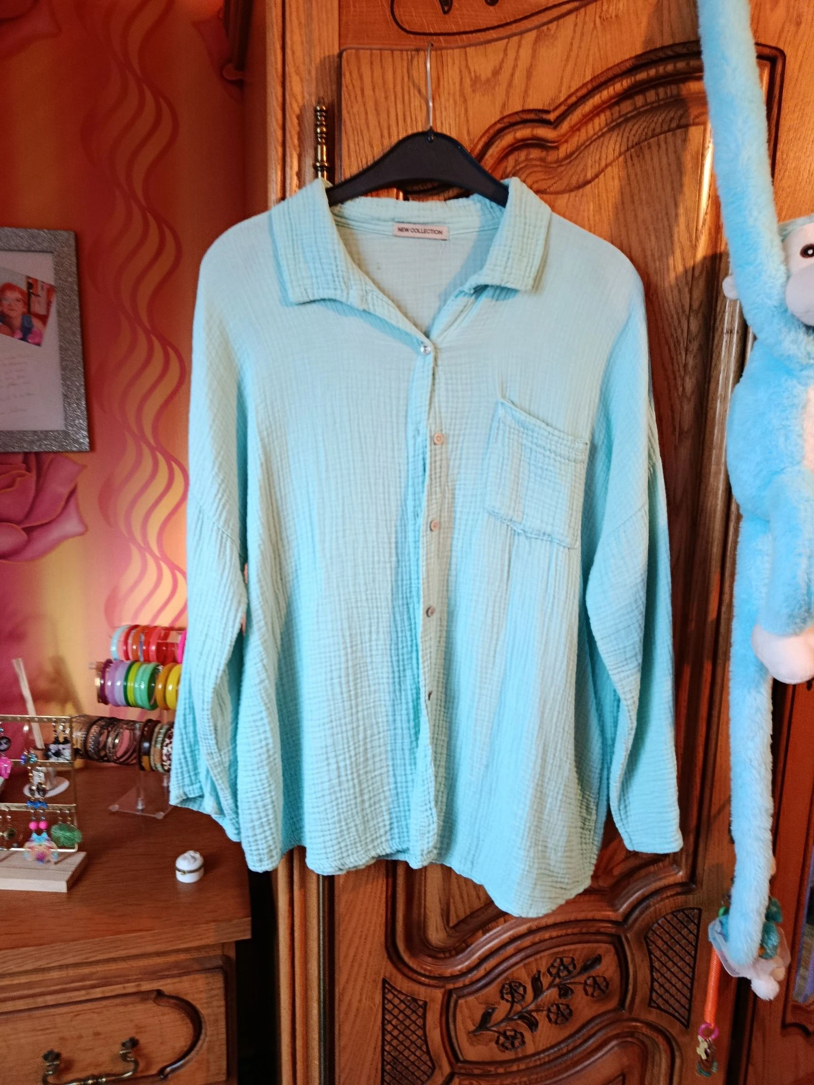 Chemise en gaz de coton 